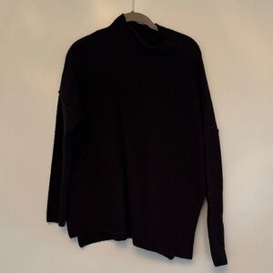 Elegant Black Turtleneck Sweater for Women